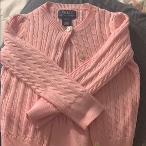 Pink polo cardigan
